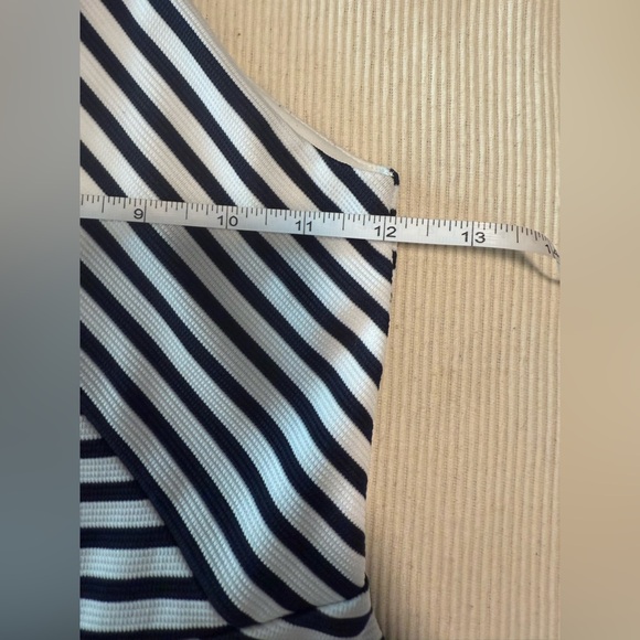 Chenault White and Navy Halter Sundress Casual - Picture 4 of 6